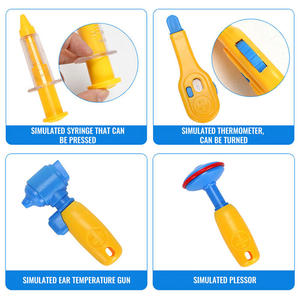 Valise médicale jouet pour enfants avec roulettes, seringue, thermomètre, jeu de rôle de docteur, portable, cadeau d'apprentissage précoce - Product Image 4