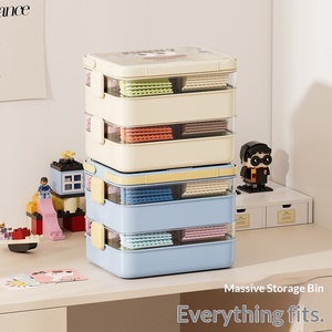 <span class=keywords><strong>Caja</strong></span> <span class=keywords><strong>de</strong></span> Almacenamiento <span class=keywords><strong>de</strong></span> Bloques <span class=keywords><strong>de</strong></span> Construcción Rectangulares <span class=keywords><strong>de</strong></span> Plástico, Juguetes para Niños, Multifuncional, Apilable, Moderna, Simple, <span class=keywords><strong>de</strong></span> Gran Capacidad - Product Image 2