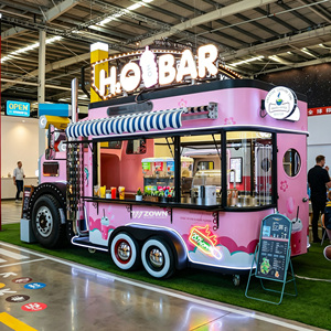 Hot Sale Newest Street Food Trucks Mobile Food <b>Trailer</b> Large Fast Food Kiosk for Sale Food Cart - Product Image 4