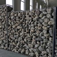 Muro de Contención de Rejilla Metálica Personalizado a Precio de Fábrica, Cesta de Rejilla Galvanizada Soldada para Jaula de Relleno de Roca en Muros de Paisajismo