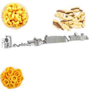 Nueva Línea de Producción Automática de Snacks Inflados Directo de Fábrica con Motor - Maquinaria de Acero Inoxidable para Palitos y Snacks de Maíz - Product Image 2
