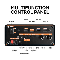 Máquina de Karaoke P2801 con Micrófono Inalámbrico y Pantalla, Bocinas Bluetooth con Pantalla, Parlante Bluetooth con Pantalla