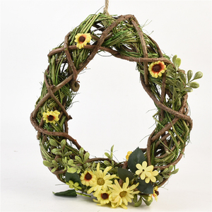 YIYU BSCI Nueva Corona de Ramitas Popular, Decoración de Vid para Regalo del Principito, Corona de Corazón Artificial con Flores - Product Image 6