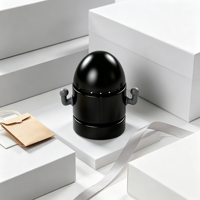 Boîte de rangement en fer blanc recyclable de qualité alimentaire en forme de robot de dessin animé, personnalisable avec logo, pour bonbons, cadeau pour enfants, décoration de fête, OEM ODM