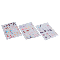 Feuille d'étiquettes transparentes en PET Kawaii, imprimées numériquement en offset, multicolores, pour décoration, autocollants de dessins animés