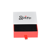 Boîte rigide à tiroir coulissant pour bijoux, avec insert en carton, papier et mousse, pour bracelets, boucles d'oreilles et pendentifs, avec logo personnalisé