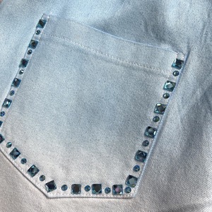 F175/FANMAJIALIE <span class=keywords><strong>Jeans</strong></span> Colorati da <span class=keywords><strong>Donna</strong></span> dal Design Trendy, Nuova Collezione Autunnale con Diamanti, Design Originale per Moda Urbana - Product Image 5