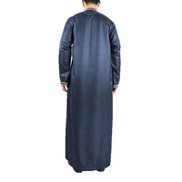 Robe longue traditionnelle pour hommes arabes, style saoudien, thobes d'hiver pour hommes, vêtements musulmans islamiques en polyester