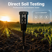 Détecteur rapide de fertilité du sol, humidité, nutriments, température et humidité, NPK, pH, détecteur portable et complet