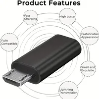 Adaptateur de charge Mini Type C vers Micro USB pour Android, convertisseur pour chargeur V8 Sync avec transfert de données