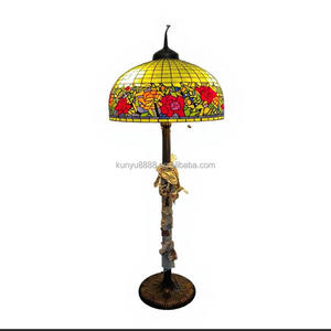 Lámpara de Techo de Estilo Europeo con Base de Cobre de 26 Pulgadas, Vidrio Tiffany de Gran Tamaño, para Decoración de Comedor y Sala de Estudio - Product Image 5