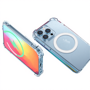 1.5mm 투명 자석 충격 방지 아이폰 17 프로 맥스 케이스 맞춤 로고 도매 - Product Image 5