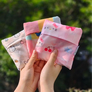 Customized <strong>Medium</strong> <strong>Size</strong> Eco-Friendly Recyclable Polyester Shopping <strong>Bag</strong> with Shoulder Strap Folding Supermarket Grocery Pouch - Product Image 5