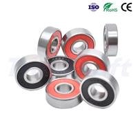 Roulement à billes à gorge profonde étanche toutes sortes de couleurs joints en caoutchouc MR117 2RS MR117 ZZ roulements de moteur ABEC 5 roulement à faible bruit
