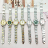 Montre analogique à quartz de luxe pour femme avec cadran en strass, montre habillée, montre-bracelet pour affaires