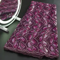 African Sequence Lace Fabric Nigerianer für Kleider Französische Tüll schnürsenkel Stoffe Hochwertige Hochzeits netz materialien Neu