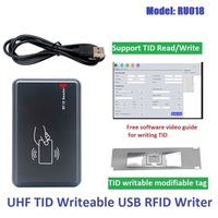 Tarjeta RFID UHF ISO18000, Lector/Grabador USB ISO 18000-6C, Copiador/Clonador de Plástico, Etiqueta EPC GEN2 TID Grabable, Frecuencia 860-960MHz
