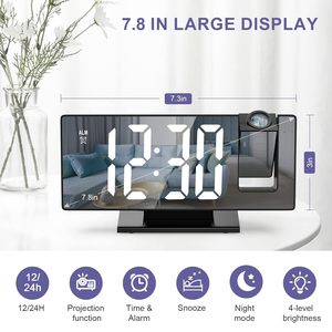 <span class=keywords><strong>2025</strong></span> Hot Bán LED Kỹ Thuật Số Máy Chiếu Thông Minh Đồng Hồ Báo Thức Bảng Điện Tử Máy Tính Để Bàn Đồng Hồ Với Thời Gian 180 Máy Chiếu Báo Lại - Product Image 6