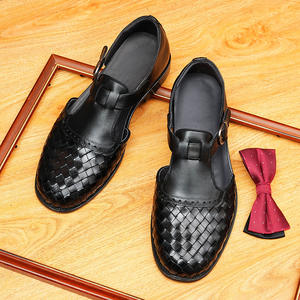 Sandales décontractées pour hommes d'extérieur, sandales en cuir de vachette respirantes de haute qualité, légères, pantoufles en cuir - Product Image 3