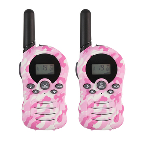 Trẻ em Walkie Talkie <span class=keywords><strong>AA</strong></span> pin <span class=keywords><strong>2</strong></span> cách cầm tay thu phát điện thoại đài phát thanh 22 kênh LCD đèn pin 3km dài phạm vi trẻ em Quà tặng - Product Image 2