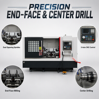 Máquina CNC de Fresado de Extremos Autocentrante Hidráulica XY820 - Herramienta de Procesamiento de Piezas de Eje con Sujeción Automática