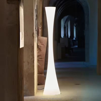 Lampadaire LED RGB Colonne Cylindrique Moyenne pour Extérieur, Décoration Lumineuse Ronde en Plastique pour Mariage, Idéal pour le Dropshipping