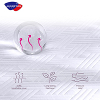 Matelas en mousse à mémoire de forme naturelle en gel, taille standard, silencieux, confortable, protège-matelas en silicone, disponible près de chez moi