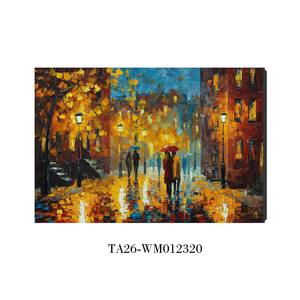 Lámpara LED con diseño <span class=keywords><strong>de</strong></span> la noche estrellada <span class=keywords><strong>de</strong></span> <span class=keywords><strong>Van</strong></span> <span class=keywords><strong>Gogh</strong></span>, lienzo decorativo <span class=keywords><strong>de</strong></span> pared en varios paneles para la decoración del hogar, para sala <span class=keywords><strong>de</strong></span> estar y dormitorio - Product Image 6