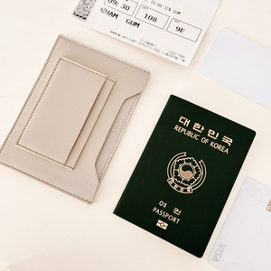 Japanese and Korean style PU leather passport <b>holder</b>/<b>wallet</b>, large capacity, multi-functional document <b>holder</b>, ID <b>card</b> <b>holder</b>, - Product Image 1