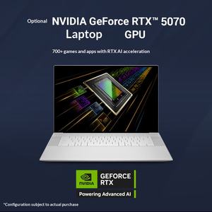 Ordinateur portable ultra-fin Dell XPS Ultra 9 - 285H RTX5060, 32 Go de mémoire, 1 To SSD 4K, blanc, IA, rendu, dessin, conception - Product Image 6