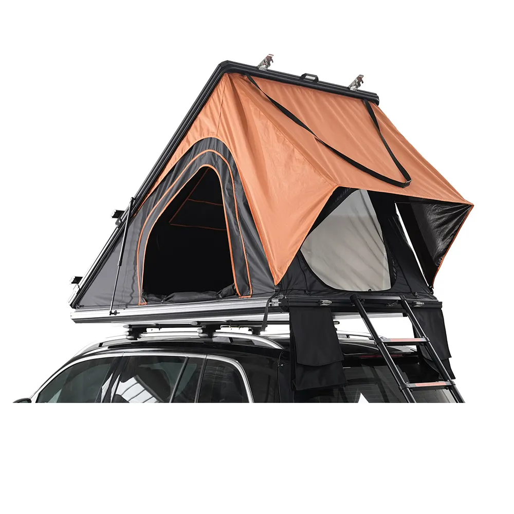 Carcasa de aluminio duro 4X4 Suv Car Campamento al aire libre Tienda de campaña Techo abierto Tienda superior Hardshell