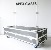 APEX CASES CS-04 Étui personnalisé pour trépied OEM/ODM, robuste, ignifuge, pour le stockage et le transport, avec roues de 4 pouces pour les loquets