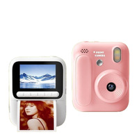 Nouvel appareil photo instantané 5 couleurs avec impression 1080P, écran 2,4 pouces, appareil photo jouet, impression de photos, jeux vidéo, musique, cadeau pour enfants