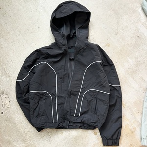 Custom Design Blank Polyester Windproof Nylon Coat Outdoor <b>Zip</b> <b>up</b> <b>Jackets</b> 3m Reflective Windbreaker <b>Jackets</b> Men - Product Image 2