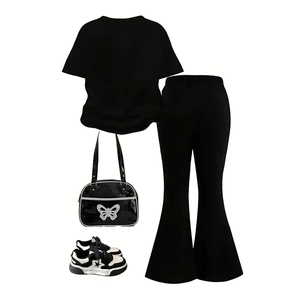Set <span class=keywords><strong>Estivi</strong></span> Due Pezzi per Bambine con Motivi Stampati, Vendita all'Ingrosso di Abbigliamento Boutique - Product Image 2