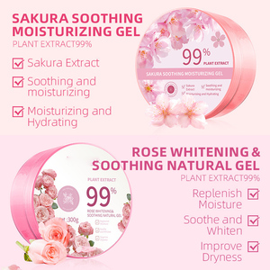 Soin de la peau écologique Gel d'aloe vera hydratant pour le visage 100% bon <span class=keywords><strong>commentaire</strong></span> Convient à toute peau brûlée par le soleil Super valeur - Product Image 5