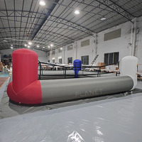 Anneaux de boxe gonflables de sol portables personnalisés avec logo pour l'extérieur, arène de terrain, anneau de boxe gonflable pour adultes