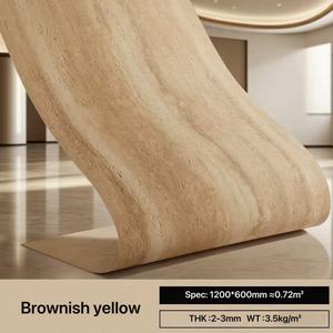 Personalizado <span class=keywords><strong>Flexible</strong></span> piedra Villa y Hotel decoración al aire libre moderno Natural ultrafino piedra retroiluminada hoja de chapa de piedra <span class=keywords><strong>Flexible</strong></span> - Product Image 5