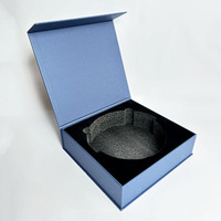 Boîtes cadeaux rigides avec couvercle amovible en papier de luxe personnalisées avec cou boîte d'emballage de produit cosmétique avec doublure en satin