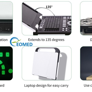 Échographe portable noir et blanc à double sonde médicale avec écran LCD 15 pouces pour usage humain ou vétérinaire BW22 - Product Image 2