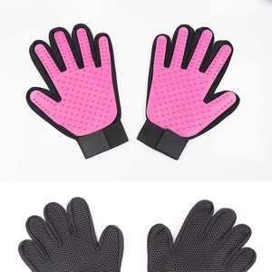<b>Pet</b> Massage Gloves Silicone For Dog Cat Bath Grooming Portable Cleaning Multi Color - Product Image 4