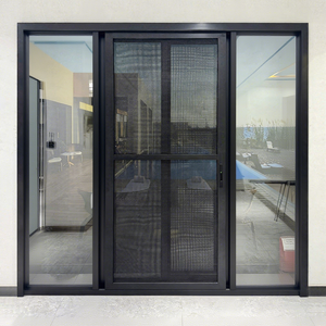 Puerta <span class=keywords><strong>Corredera</strong></span> Comercial Personalizada de Alta Calidad, Puerta <span class=keywords><strong>Corredera</strong></span> de Patio, Puerta <span class=keywords><strong>Corredera</strong></span> de Vidrio Apilable, Puertas Correderas de Doble Acristalamiento con <span class=keywords><strong>Mosquitera</strong></span> - Product Image 1