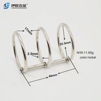 YIWANG, anillos de carpeta de hojas sueltas de 1 pulgada y 3 anillos de plata personalizados para calendario