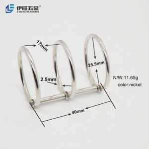 YIWANG, anillos de carpeta de hojas sueltas de 1 pulgada y 3 anillos de plata personalizados para calendario - Product Image 3