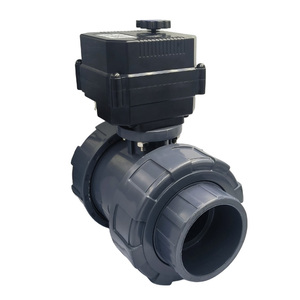 Flomarvel Fh-b Ip67 1 2 Robinet à boisseau sphérique motorisé UPVC DN40 50mm 12V PVC Prix fabricant bas - Product Image 2