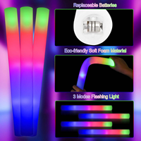 Bâtons lumineux en mousse LED personnalisés, bâtons lumineux en mousse pour mariages, concerts, fêtes de Noël, fournitures pour fêtes, bâtons lumineux en vrac