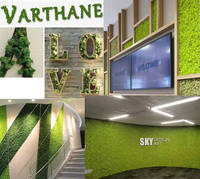 Panneau mural en mousse préservée Décoration en mousse de poteau naturel Jardin vertical Mur vert d'intérieur pour café Bureau Design d'intérieur