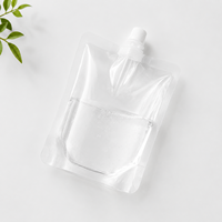 En stock – Vente en gros – Sachets souples personnalisés recyclables avec bec verseur pour jus, boissons et eau – Sachets en plastique transparents avec buse – Sachets de jus personnalisés