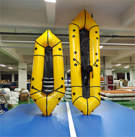 Kayak gonflable pas cher pour 2 personnes en PVC ou TPU, bateau packraft ultraléger, packraft pour eaux vives avec pagaie