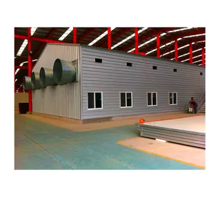 Commercial shed prefab prefabricated chicken steel structure farm house poultry farm equipment design for sale for 10000 chicken